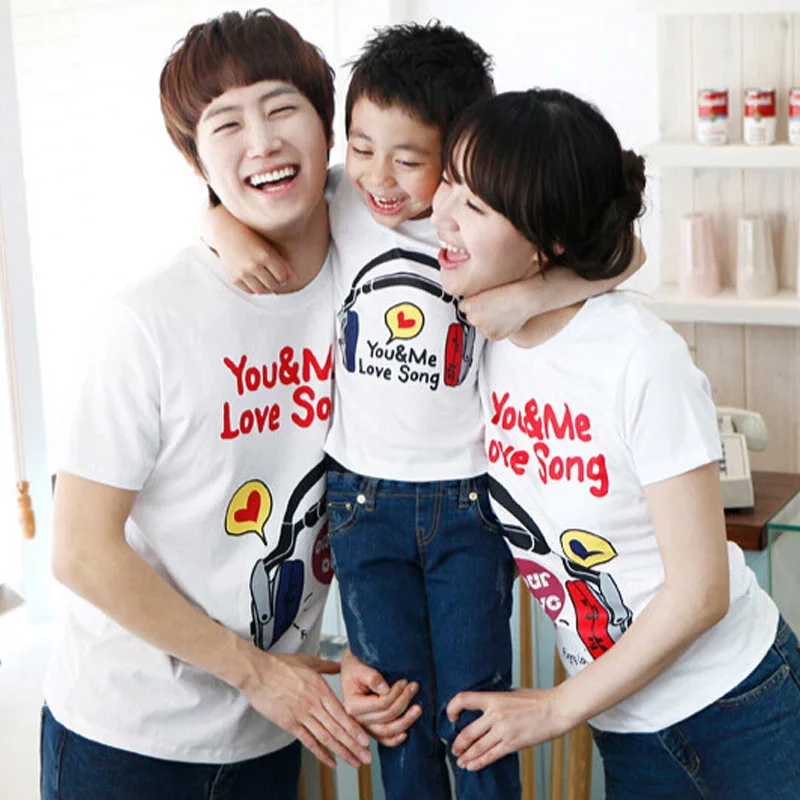 Новое семейство подбора цветов рубашки мать и дочь соответствующие одежда