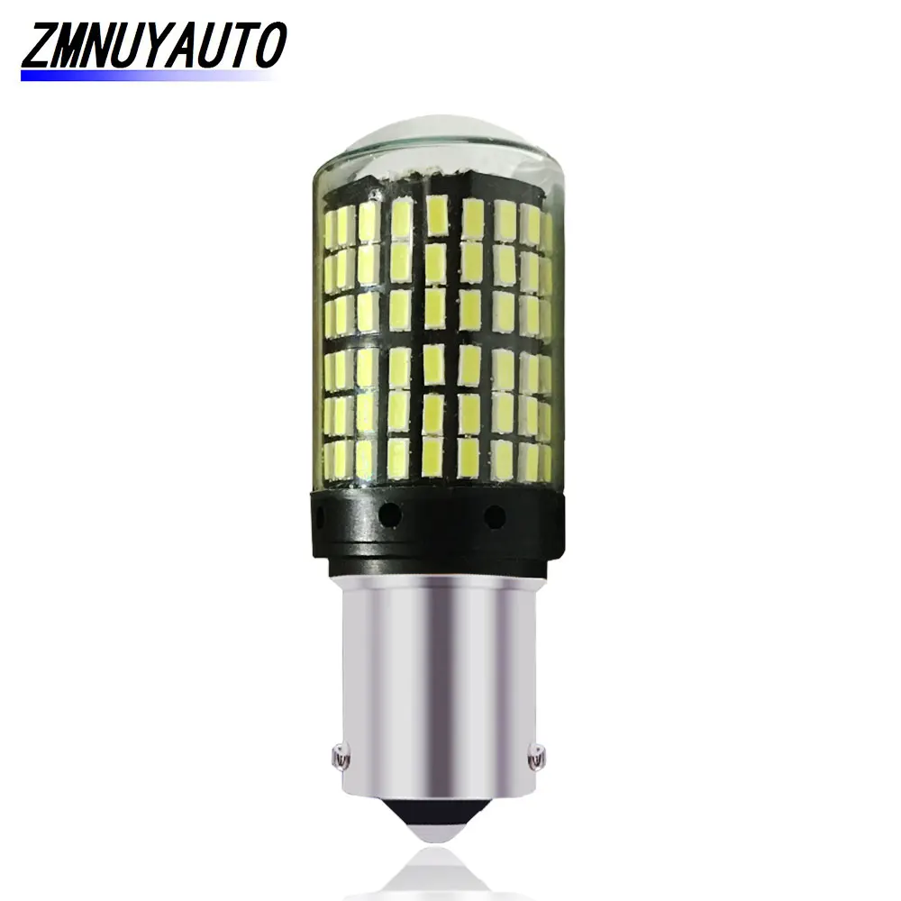 1 шт. T20 светодиодный 7440 W21W лампы 3014 144SMD CanBus 1156 PY21W P21W BA15S BAU15S лампа автомобилей