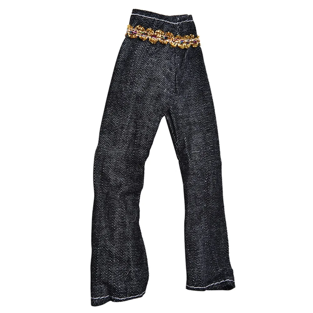 

3 Pcs/set Handmade Yellow Rainbow Vest Coat Clothing Black Pant Fashion Suit For s Doll Wholesale