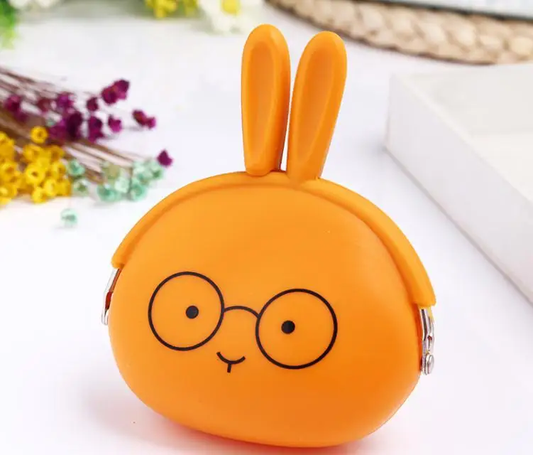 

Headphone pack coin purses Candy color lovely cartoon silicone zero wallet women change purse lady zero wallets coin bag SN1713