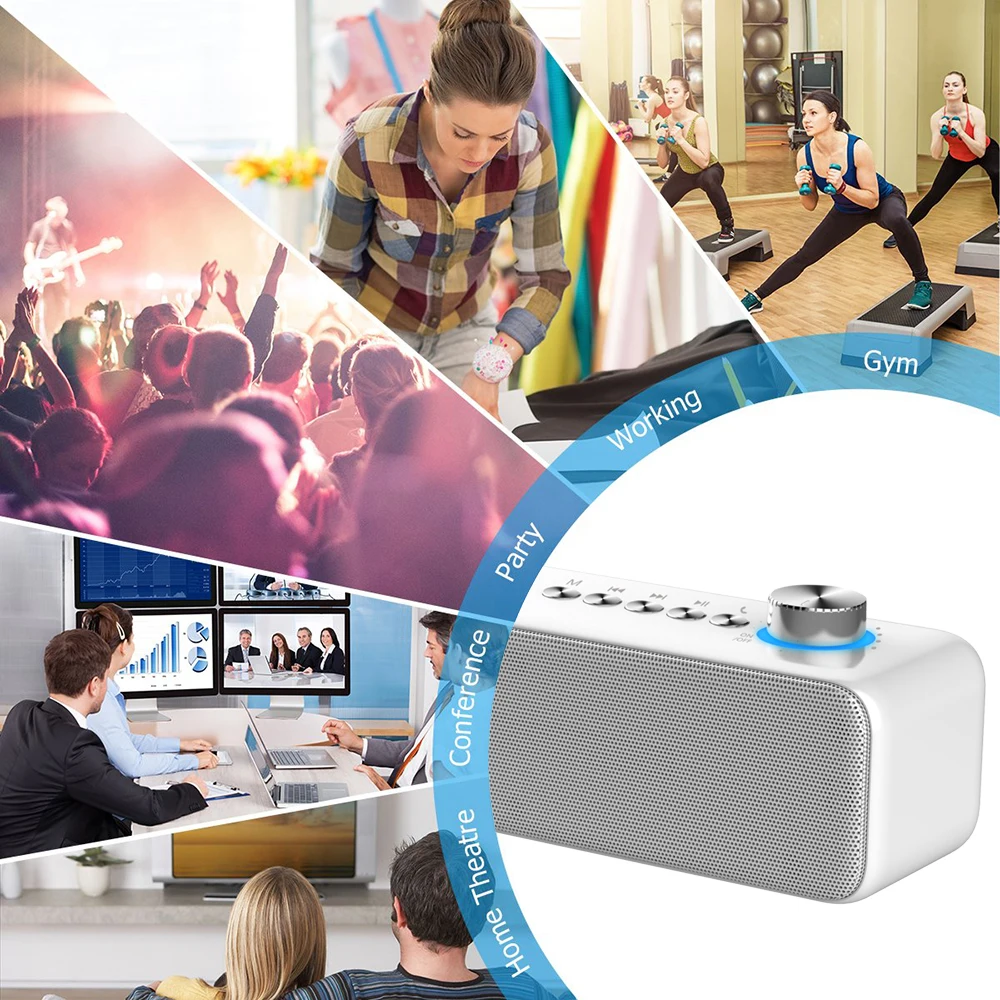 LENRUE Sound bar Bluetooth колонки 10 Вт 3D объемный звук с усиленными басами 5 0 Домашний