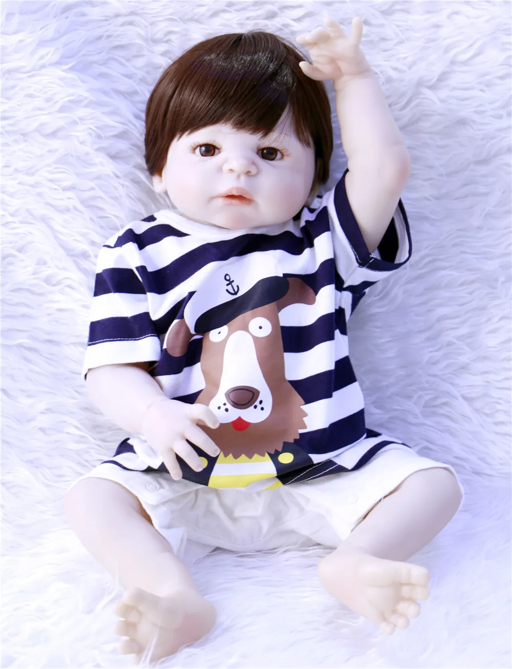 Мальчик baby reborn силиконовые куклы Реалистичная Кукла Младенцы для детей игрушки 23