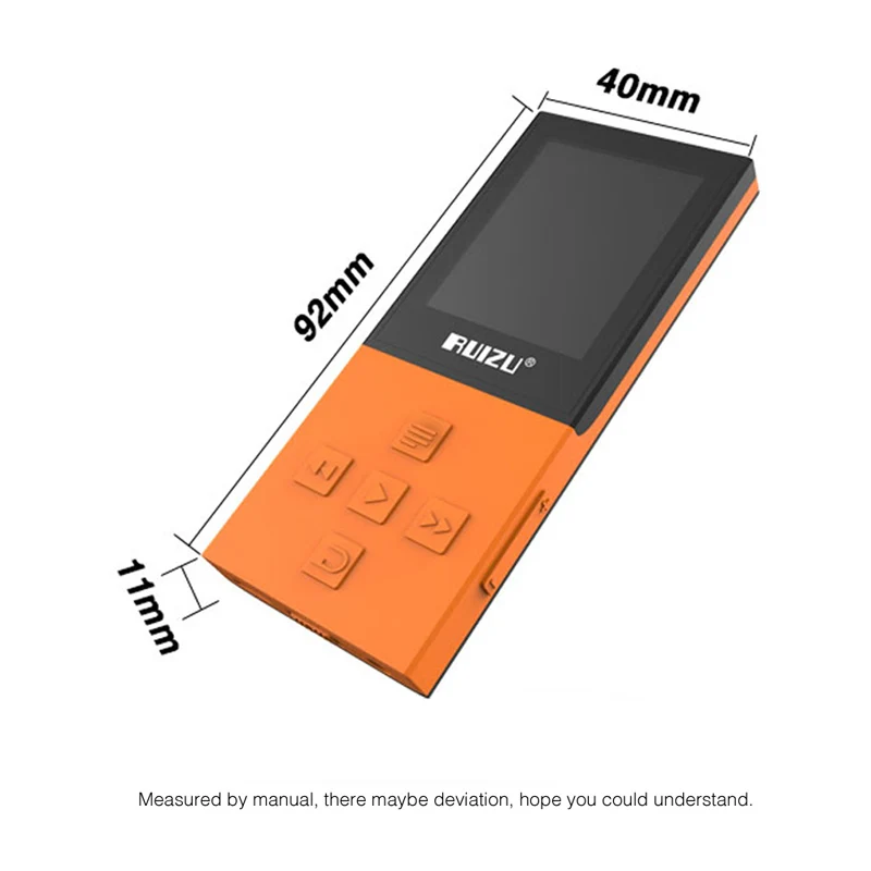 RUIZU X18 оригинальный 8G спортивный мини MP3 плеер Bluetooth 4 0 2018 без потерь рекордер fm