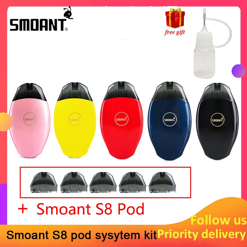 Набор картриджей для вейпа Smoant S8 pod стартовый набор все в одном емкость 2 мл