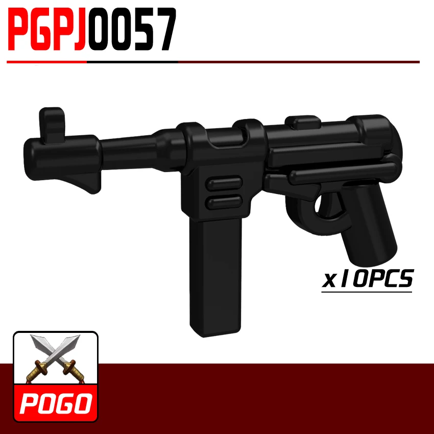 PG0057 10 шт. пулемет оружие мировой войны спецназ для Минифигурки фигурки Модель