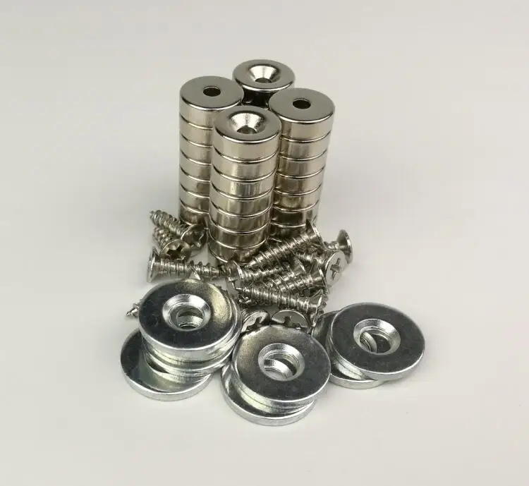 Набор неодимовых магнитных защелок, сильный магнит для двери D12X4mm N52, магнитный удерживающий фиксатор для шкафа, шкафа, мебели, фиксации