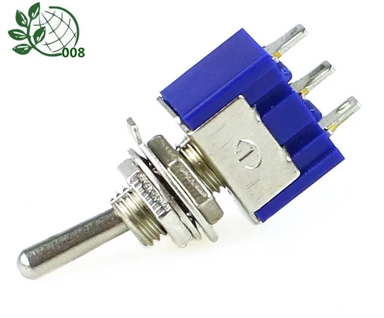 5 шт. MTS-102 AC ON-ON SPDT 2 позиционный запирающий переключатель 6A 125V S Акция