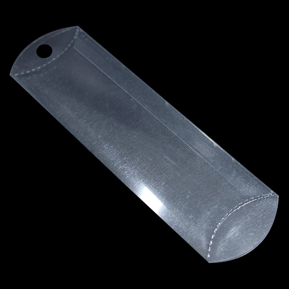 50 шт./лот прозрачная подарочная упаковка в форме подушки из ПВХ для конфет и