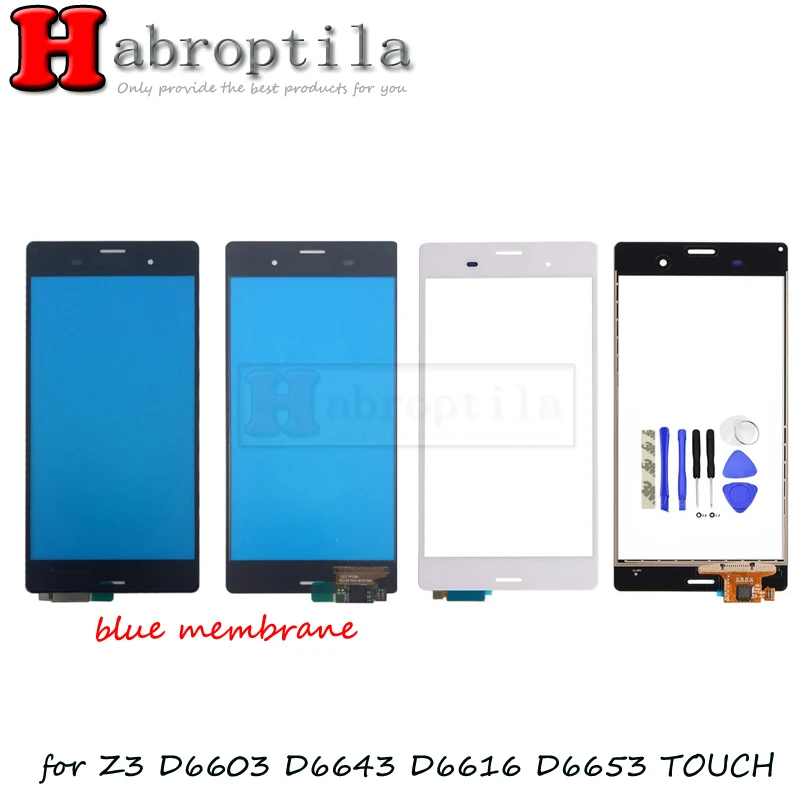 Z3 Сенсорный экран планшета Панель Стекло объектив для sony D6603 D6643 D6616 D6653 Бесплатная