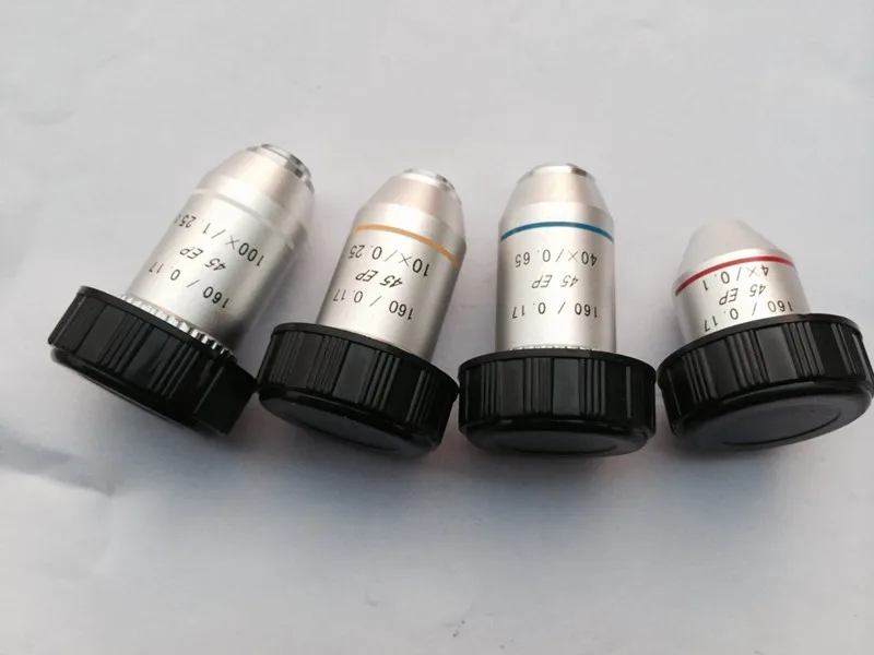 Полуплановая ахроматическая объективная линза 40X Lab195N диаметром 160/0 17 ниток 20 2 мм