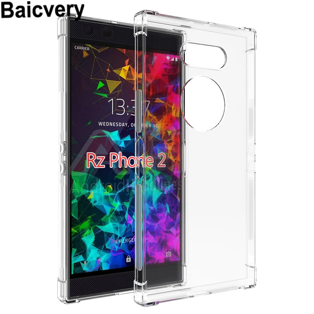 Супер тонкий чехол Мягкий Силиконовый ТПУ для razer Phone 2 Baicvery новый на заднюю панель