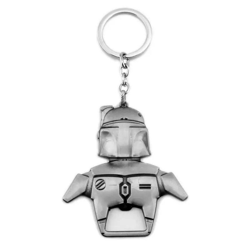 Dongsheng Звездные Войны Ювелирные изделия Boba Фетт брелок для ключей 2 использовать брелок с защелкой и кольцом открывалка для бутылок