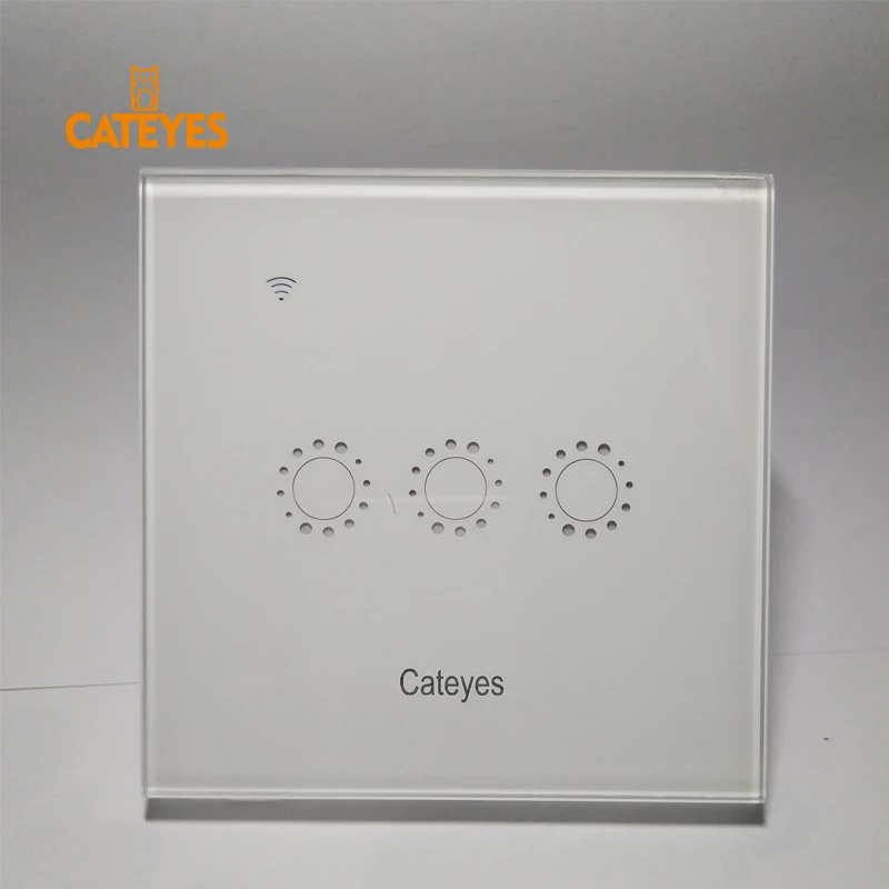 Cateyes AC 220 В стандарт ЕС и Великобритании wifi 3 банды настенный водонепроницаемый