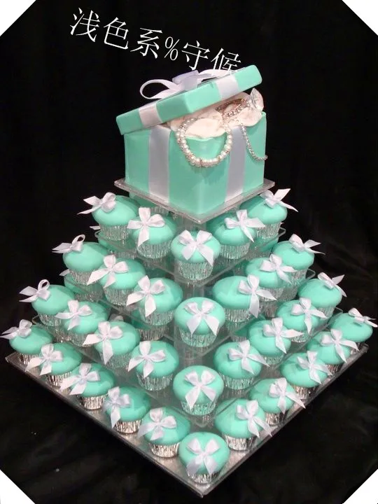 

Free Shipping 5 Tier Square Acrylic Cake Stand For Wedding Party, Plexiglass Cup Cake Rack