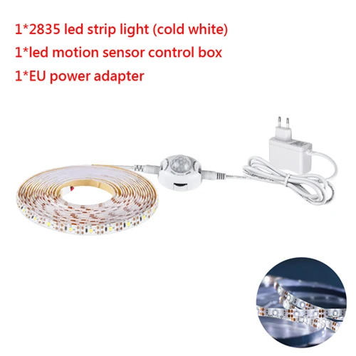 Sensor cold white Foxanon RGB Светодиодная лента светильник 5 в USB Светодиодная лента 12 В Водонепроницаемая RGB датчик движения 2835 5050 гибкая лента для ТВ ПК кухни - Испускаемый цвет: Sensor cold white