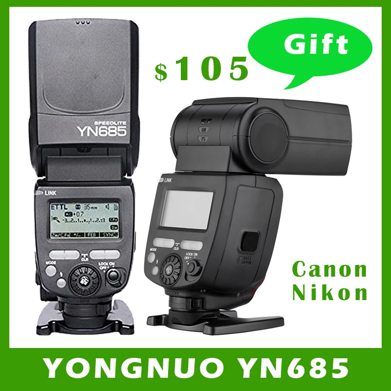 

Беспроводная вспышка YONGNUO YN685 YN-685 (улучшенная версия)