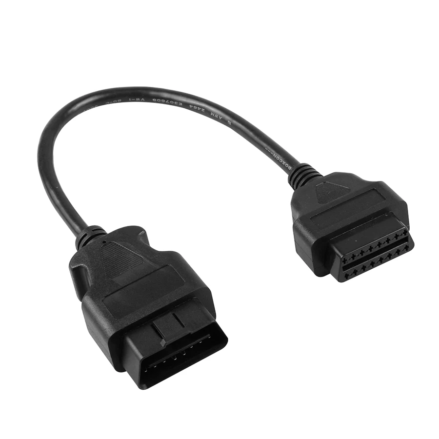 16 контактный удлинитель кабеля OBD2 30 см штекер на Женский адаптер OBD II для Launch IDIAG
