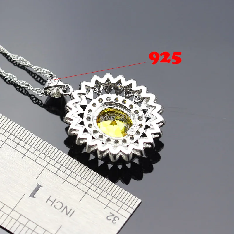 Набор украшений для женщин 925 логотип Серебряный цвет