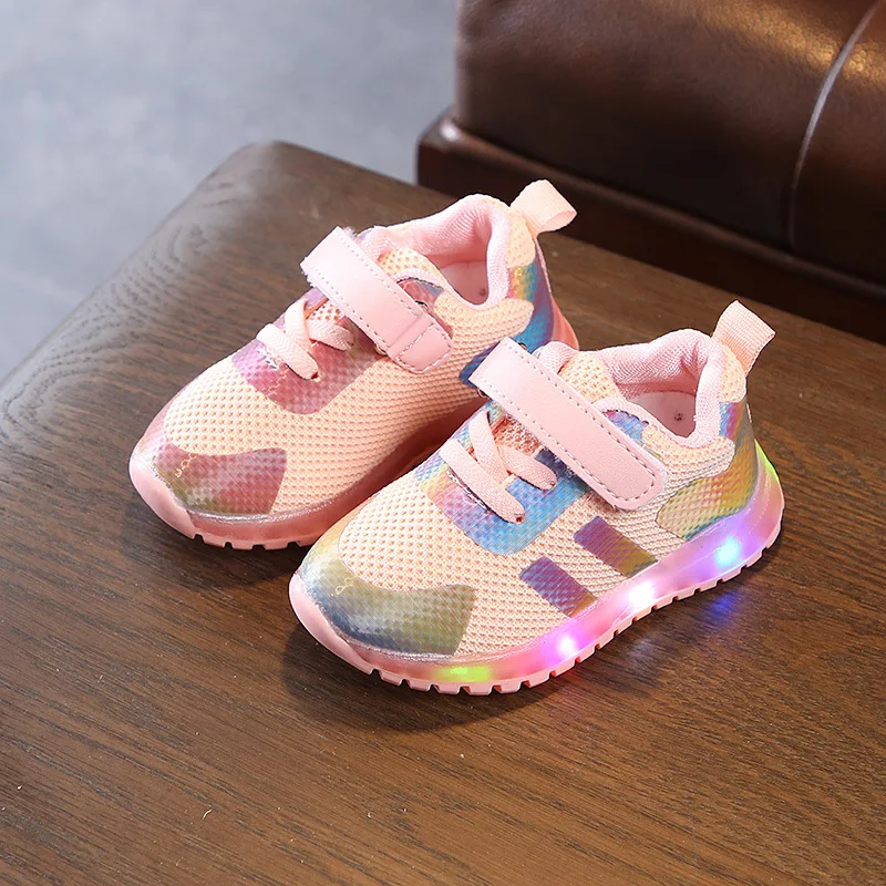 Детская спортивная обувь с подсветкой модная повседневная для мальчиков и