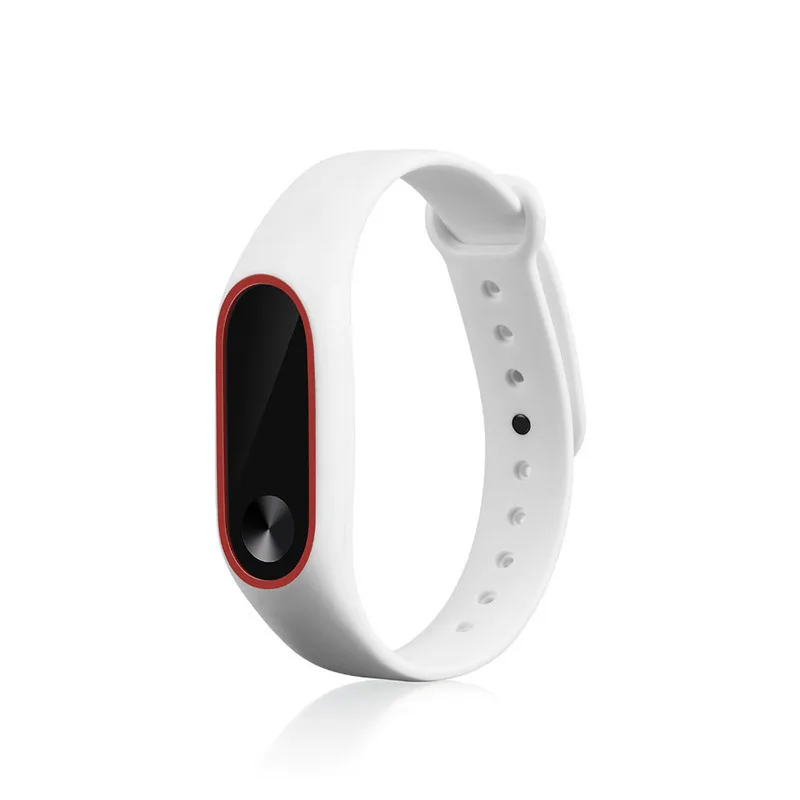 Двойной Цветной ремешок на запястье для Xiaomi Mi Band 2 ремень мягкая замена