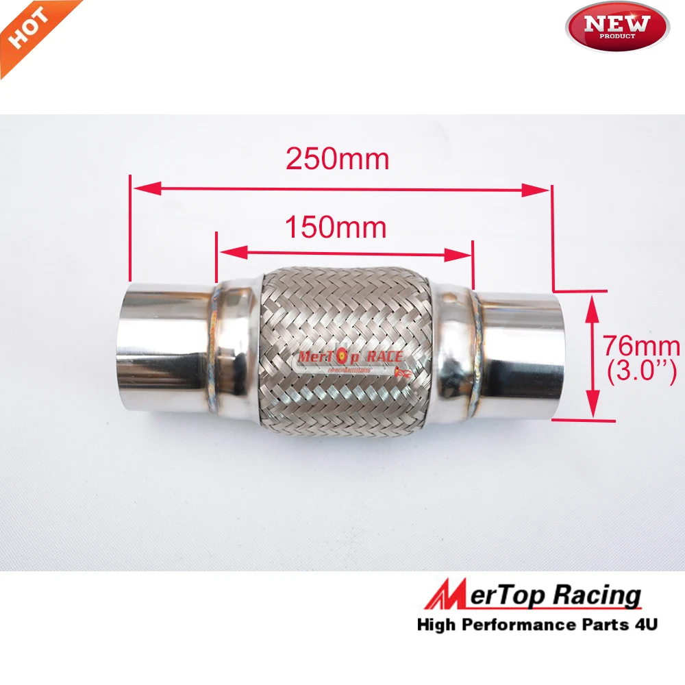 MERTOP 3 0 &quotX 6&quot X 10 &quot(внешний диаметр 76 мм длина гибкой трубы 150 полностью ength 25)