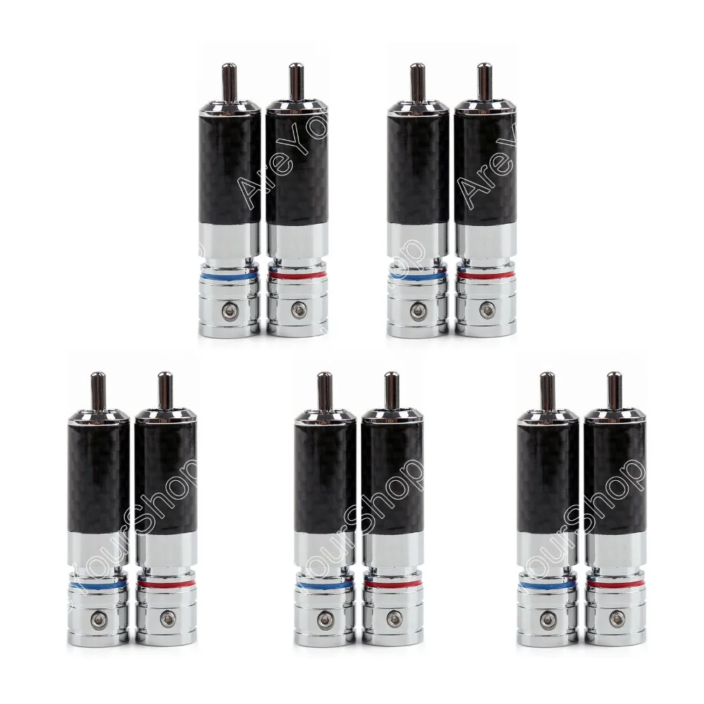 Распродажа 10 шт. audiopile Eutectic медный разъем RCA с родиевым покрытием паяльный