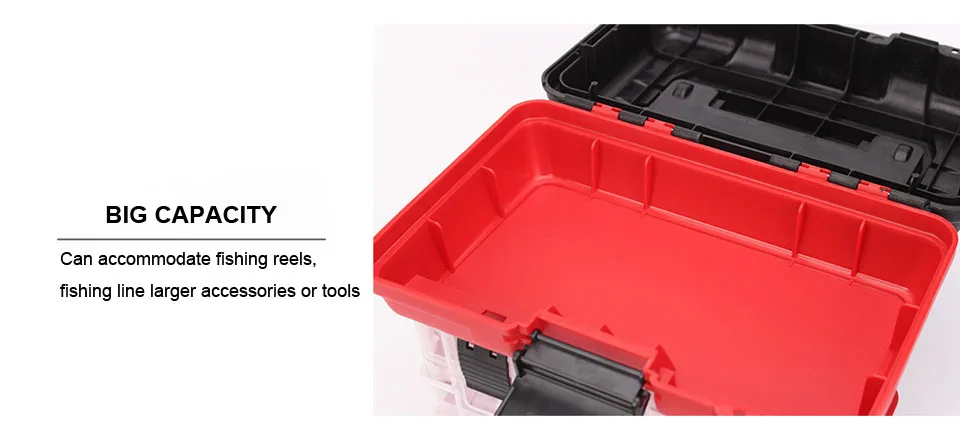 WALK FISH High Quality Portable Outdoor Plastic 5-layer Large Fishing Gear Storage Box Large Capacity Box Carp Fishing Tools