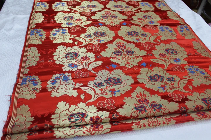 Античная жаккардовая ткань крученая парчовая платье чонсам платья Монгольская