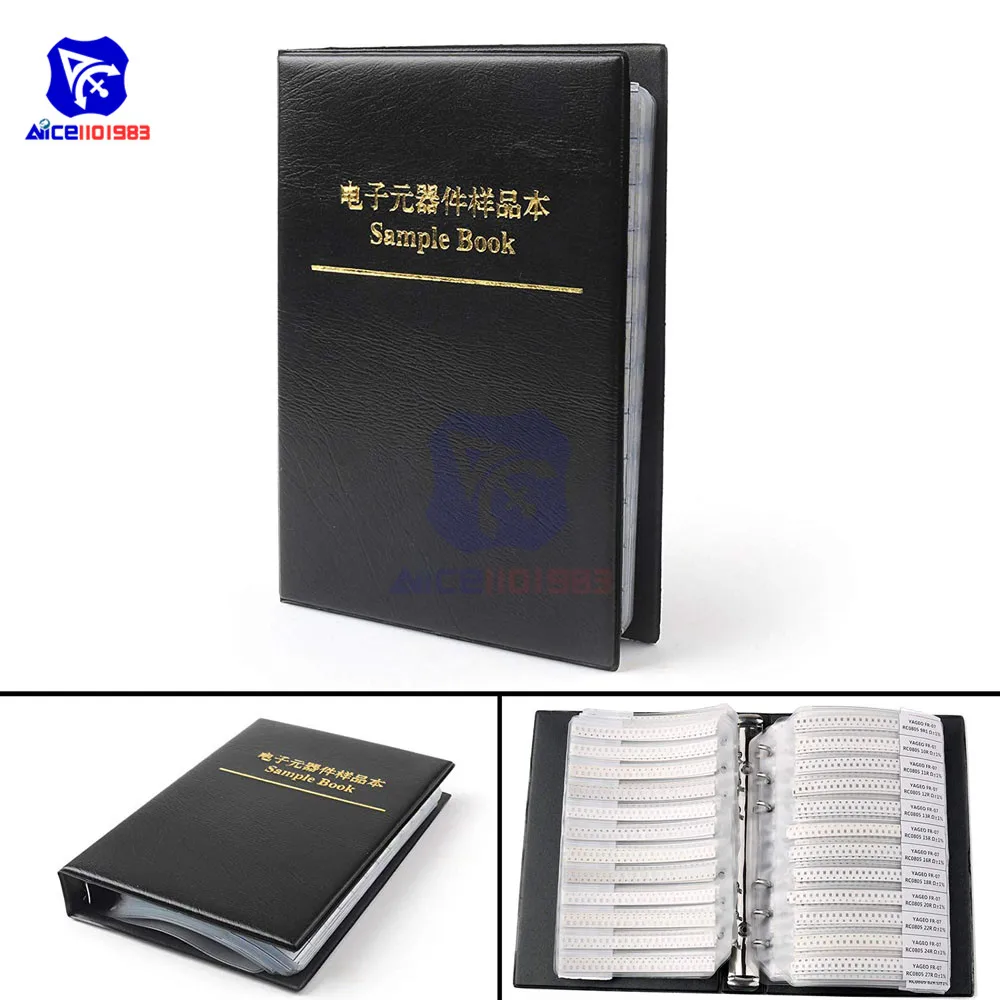 

0805 1% SMD Chip SMT Resistor 170 Values Sample Book Assorted Kit Chip Fixed Resistor 0R -10MΩ/Ohm Chip Resistance