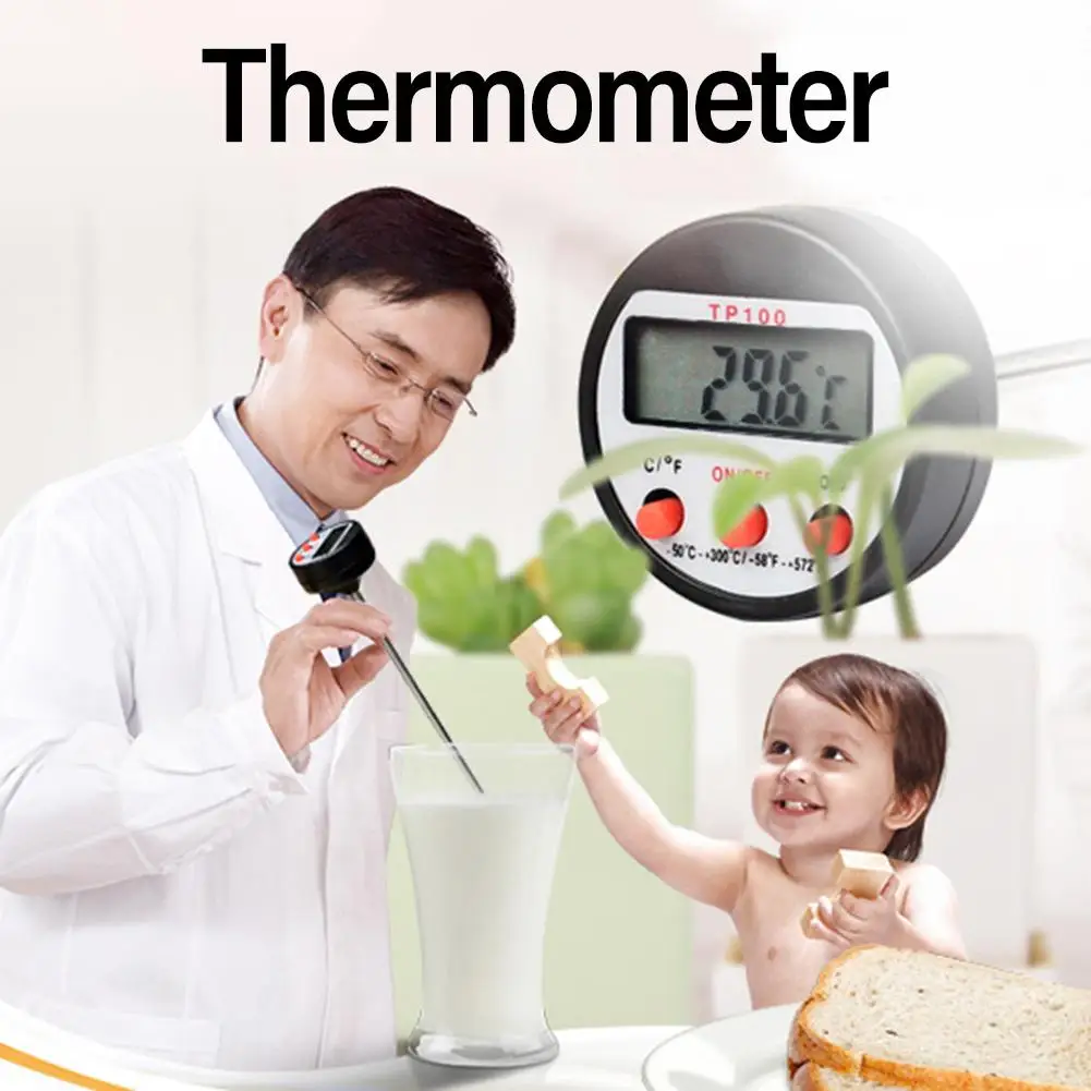 Точный Цифровой термометр для мяса мгновенного считывания водостойкий пищевой