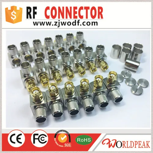 Free shipping 20pcs RPSMA Male right angle crimp connector for LMR400 cable | Обустройство дома
