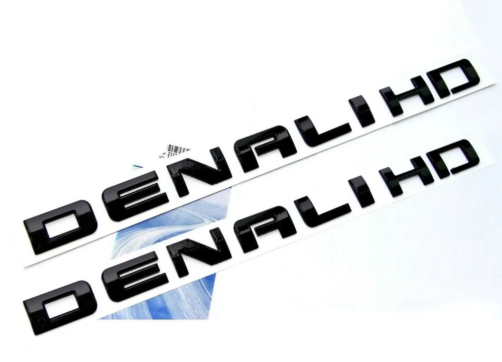 Новинка 2019 г. хромированный DENALIHD Denali табличка с названиями для Yukon Sierra Area u FU