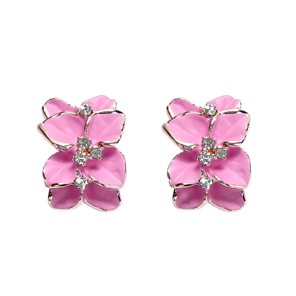 2018 Новое поступление Роскошные женские цветочные свадебные вечерние серьги