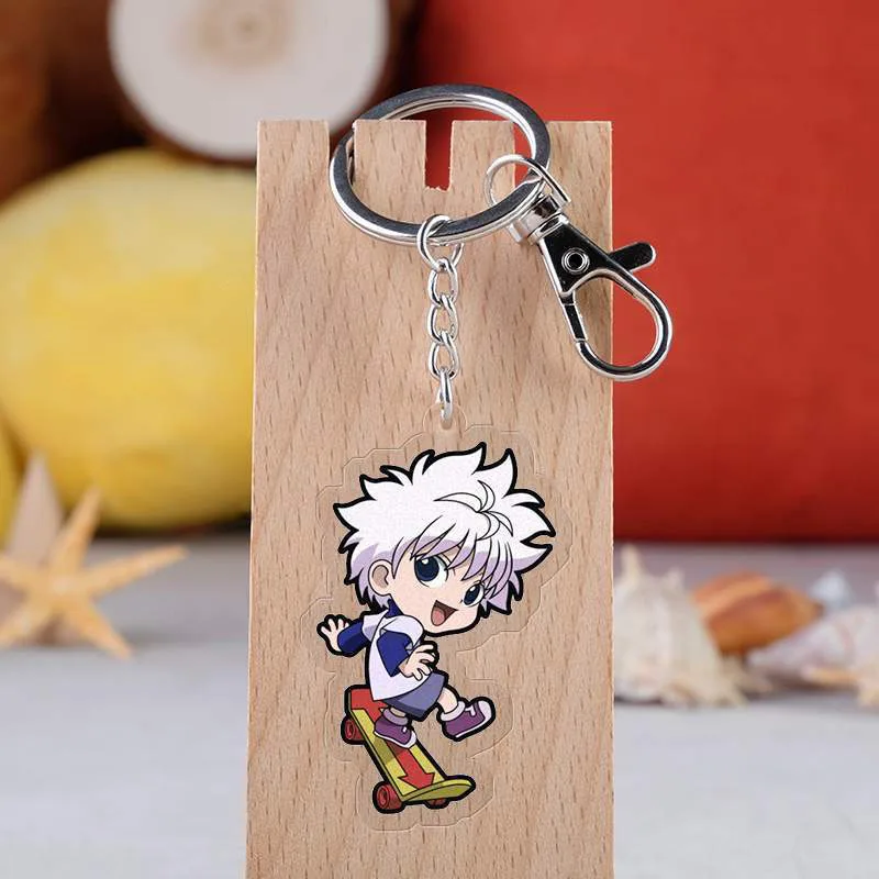 Аниме Охотник х Охотник брелок мультфильм фигурка Killua Zoldyck Kurapika двухсторонний акриловый кулон брелок