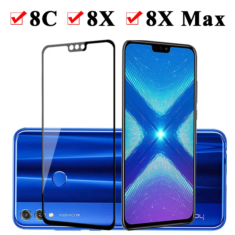 8x max Защитное стекло для Huawei Honor 8 xmax 8c c x c8 x8 протектор экрана huawey hono закалённое