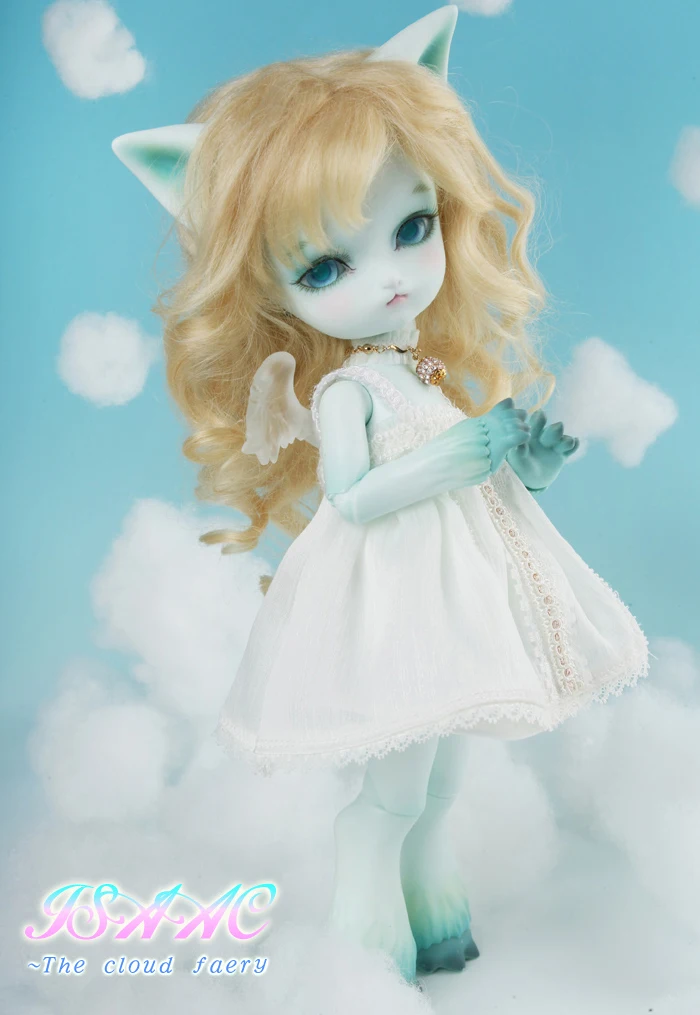 HeHeBJD Isaac The Cloud Faery милая кошка с большими глазами бесплатная доставка|soom doll|big doll