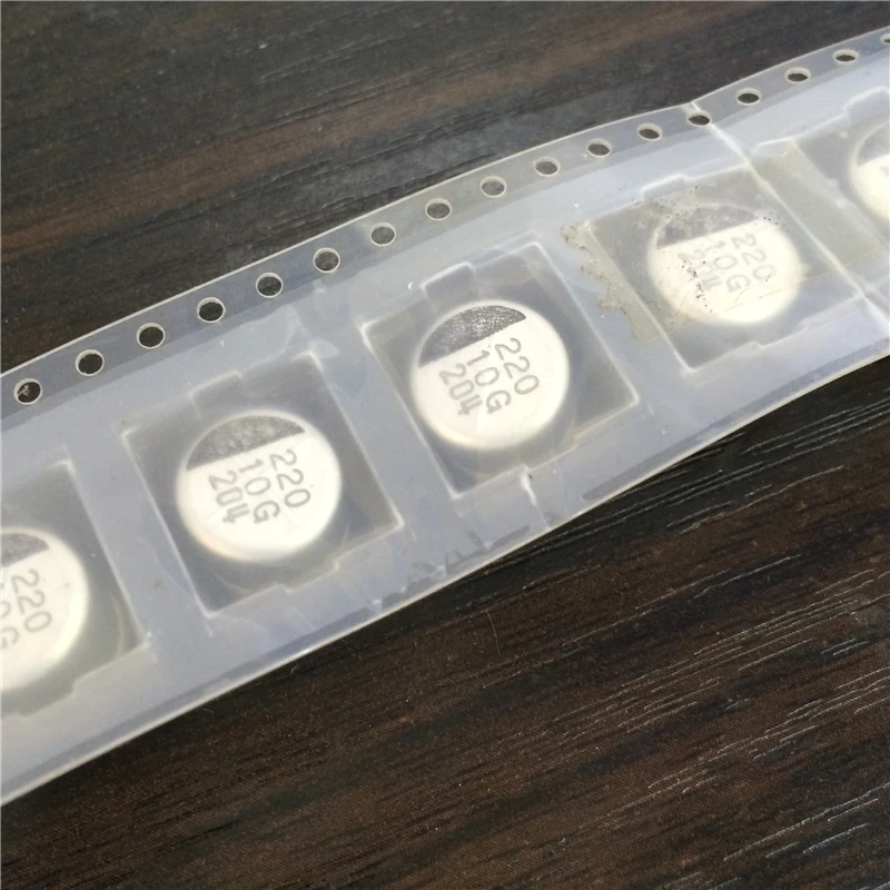 

100pcs 220uF 10V G-LUXON 10x10mm 10V220uF SMD Aluminum Electrolytic Capacitor