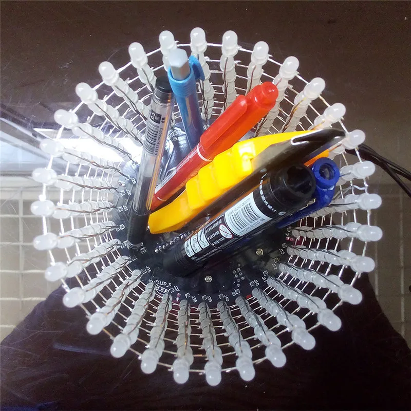 Цветной СВЕТОДИОДНЫЙ светильник RGB Dream Circle DIY Kit модуль музыкального спектра 5 мм