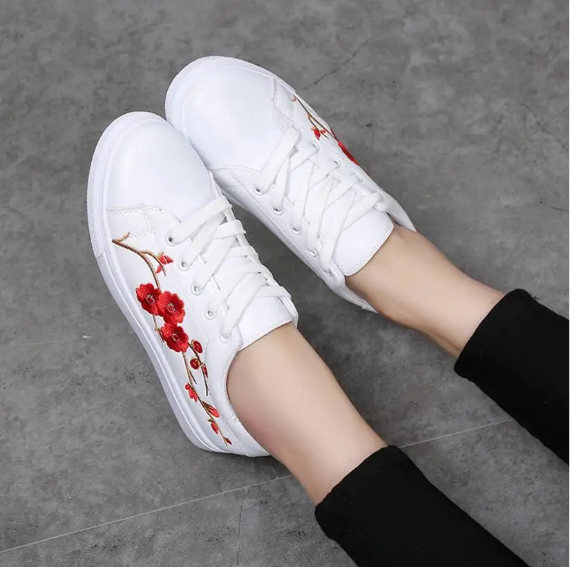 Мокасины DIJIGIRLS женские с вышивкой модные мягкие дышащие туфли розой Повседневная