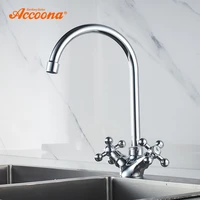 accoona kitchen faucet mixer cold and hot tap water tap dual handle kitchen faucet torneira cozinha kitchen faucets a4971