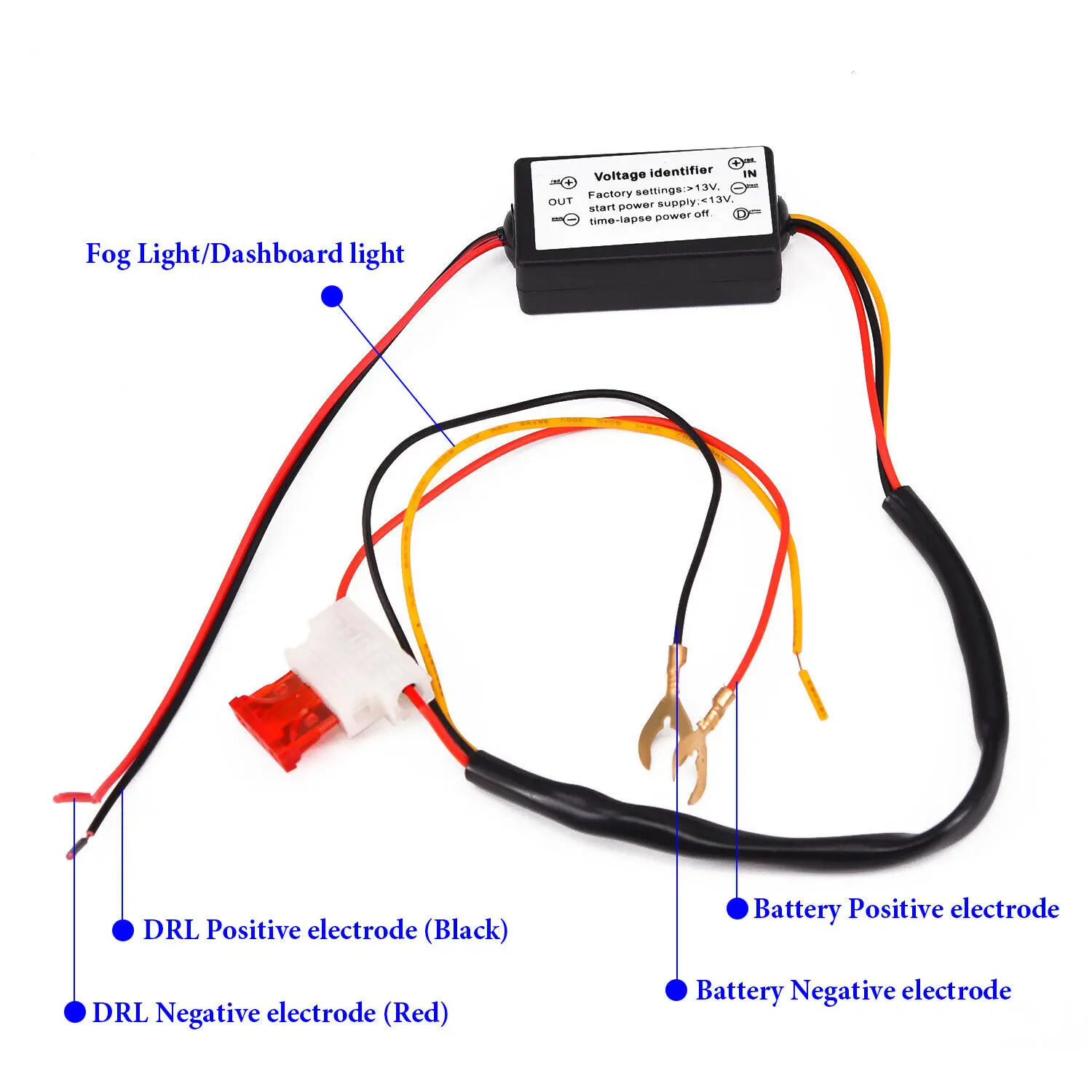 Автомобильный светодиодный дневной светильник DRL контроллер жгут снижение