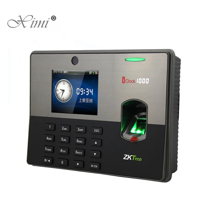 WIFI TCP/IP биометрическая система контроля допуска к двери ZK iclock1000 определение