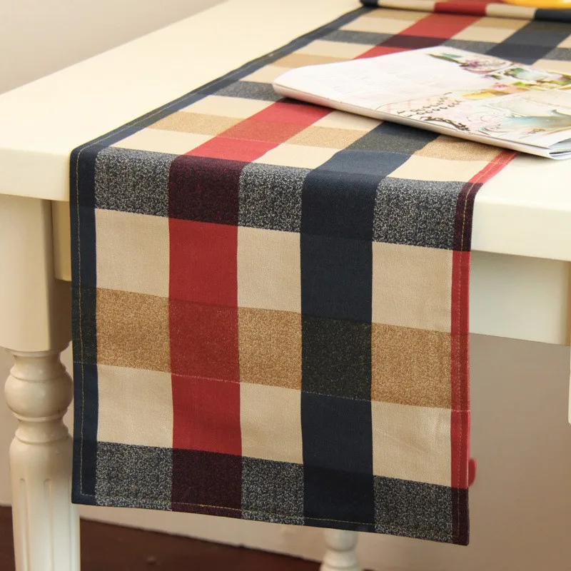 Скатерти в красно-синюю клетку из хлопка и льна скатерти Manteles Pano de mesa Nappe de table Tischdecke настольная дорожка чехол для подушки
