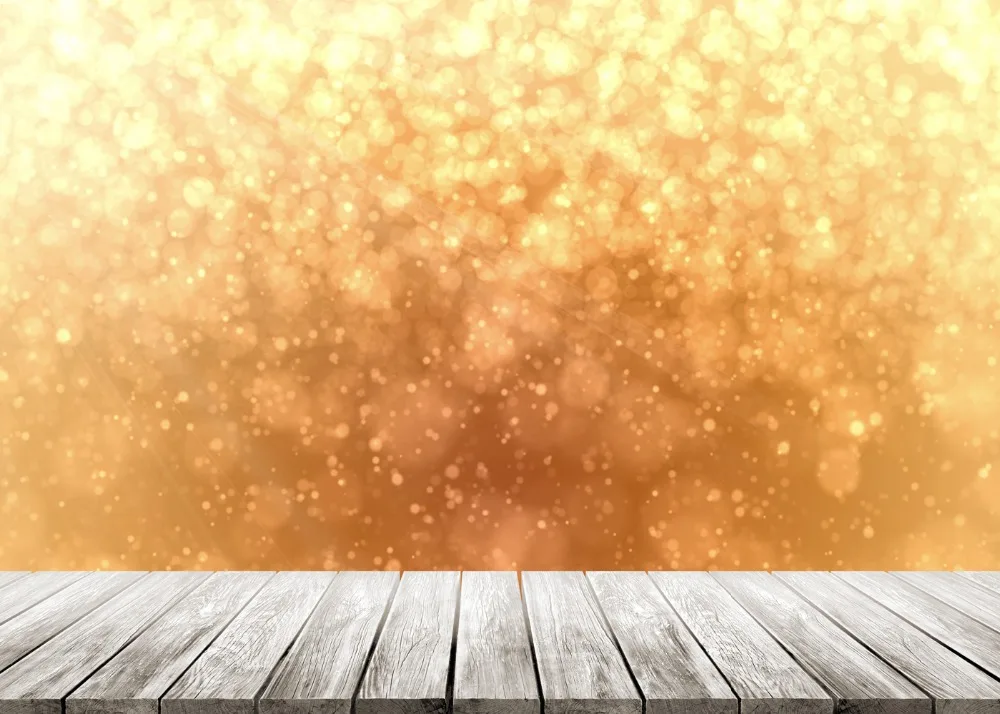 Capisco Golden shine abstract bokeh Wooden floor Baby Newborn Portrait background photography Photocall Photo Studio | Электроника