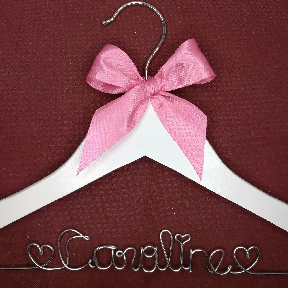 Персонализированная Свадебная вешалка для имени искусственная|hanger name|hanger