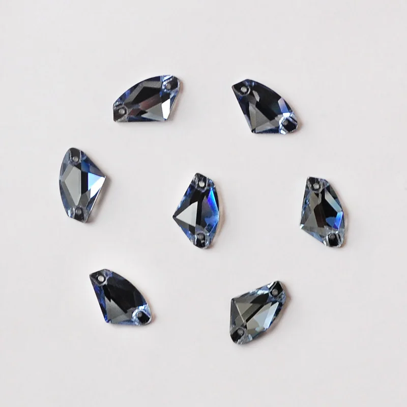 CTPA3bI Все Размеры Lt.Sapphire смешанные формы Швейные Стразы стеклянные плоские стразы