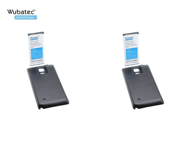 Wubatec 2x Note 4 Аккумулятор NFC 6440 мАч для Samsung Galaxy Note4 N910F N910C N910V N910T N910G + чехол EB-BN910BBE