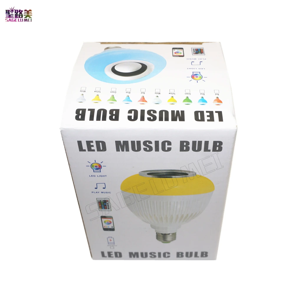 Беспроводной bluetooth-динамик E27 Smart RGB RGBW светодиодный светильник с регулируемой