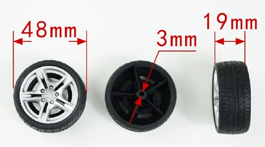 

1pcs/lot K347B 48mm Diameter Rubber Toy Tires Wheel Hub DIY Toys Car Parts Sell At A Loss USA Belarus Ukraine