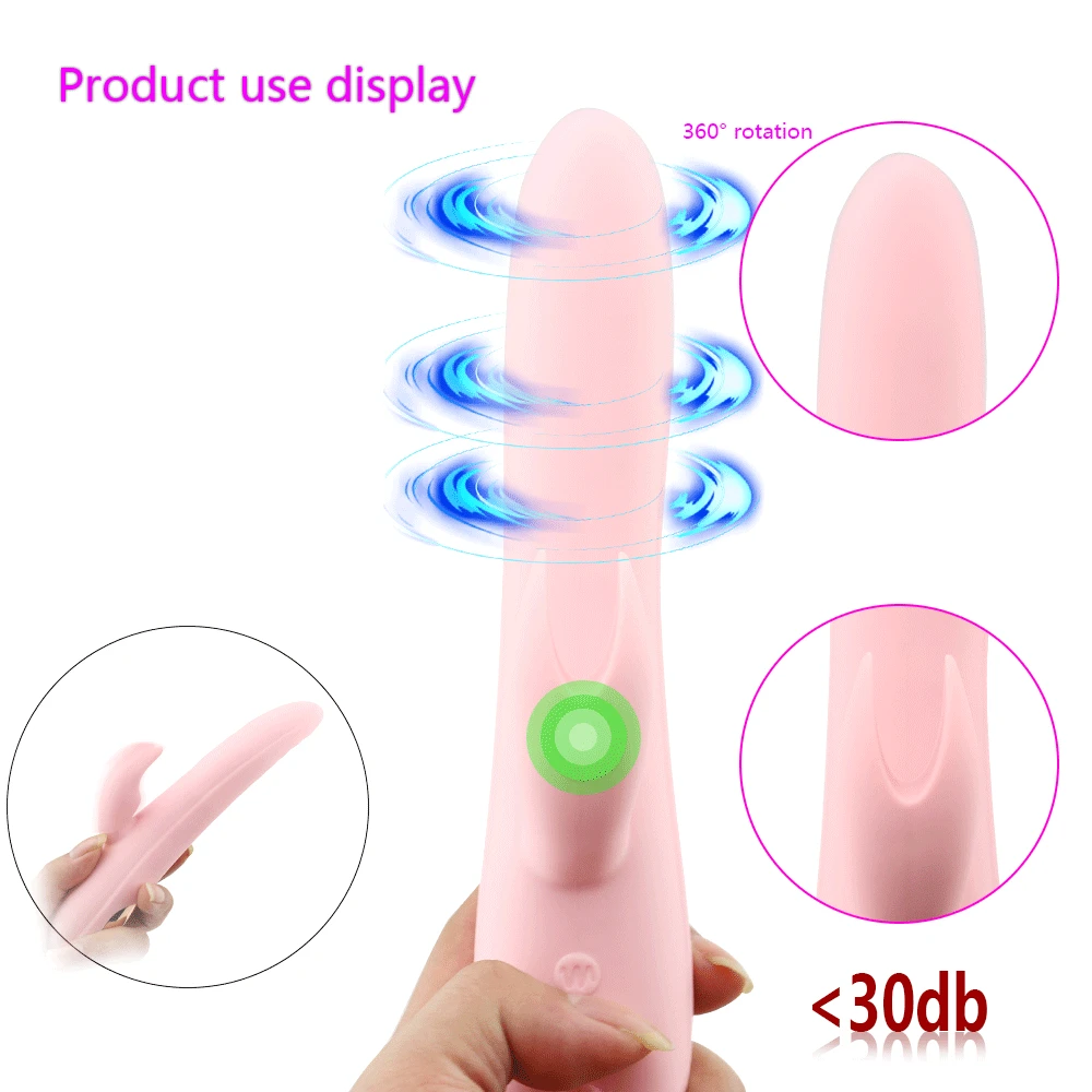Man nuo 10 Speeds Rabbit Vibrator 360 Degree Rotation Dildo Dual G Spot Clitoral Stimulator Sex Toys for Women | Красота и здоровье